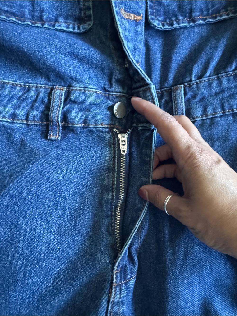 Denim Jumpsuit - Picture 3 of 7